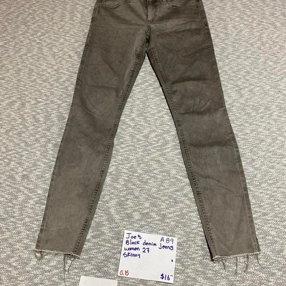 Joe's black denim skinny jeans women 27. SKU-A89#denim #blackjeans